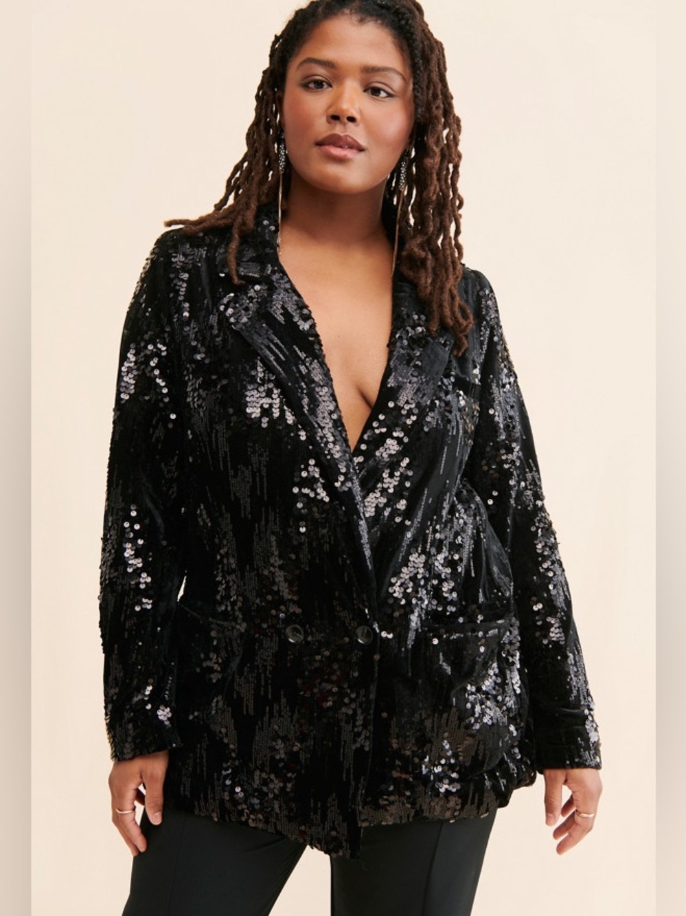 Hutch Velvet Sequin Blazer